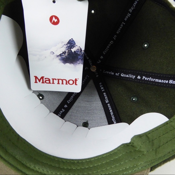 Marmot Wool Blend Trucker Cap 2 Tone Hat NWT - Picture 9 of 11